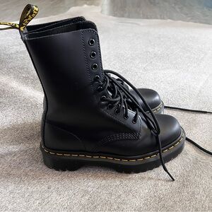 Dr. Martens 1490 Bex Smooth Leather Mid Calf Boots